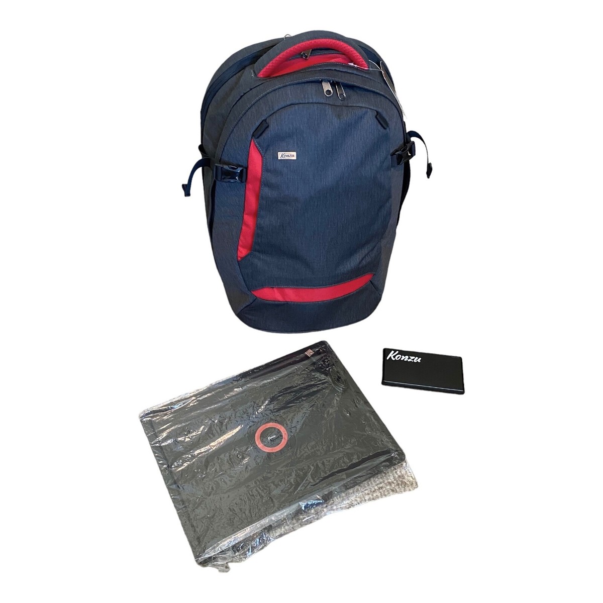 Konzu Smart Backpack Wireless Charging/USB/Drone Attachment Security Travel  NWT | eBay