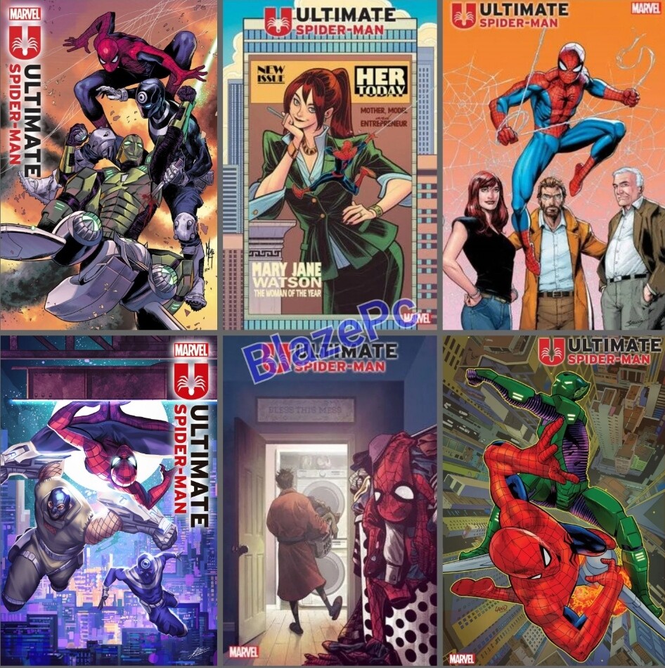 Ultimate Spider-Man #3 Cover A B C D E Variant Set 1:25