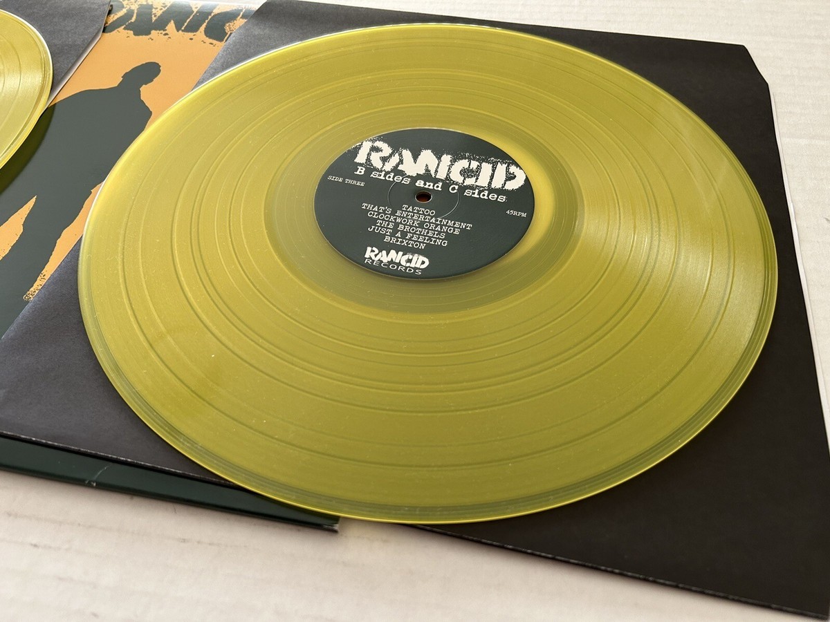 RANCID B Sides And C Sides 2LP Translucent Yellow Vinyl