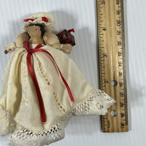 Muñeca victoriana vintage adorno de Navidad decoración navideña - Imagen 4 de 4