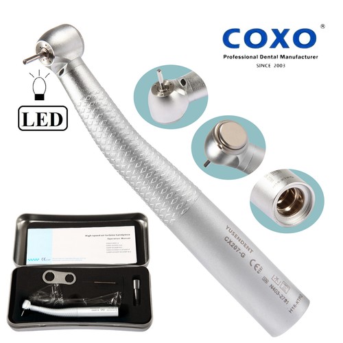 Pieza de mano de fibra óptica dental COXO turbina apta KAVO MULTIFLEX LUX acoplamiento rápido - Imagen 28 de 64