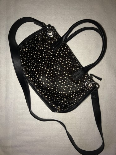 Talbots Calf Hair Polka Dot Crossbody Purse - Picture 3 of 6