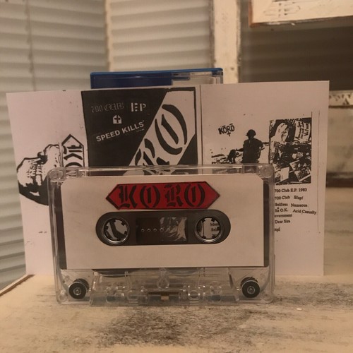 Koro Discography Cassette fanclub kbd 80s hardcore punk deep wound black flag - Picture 3 of 3