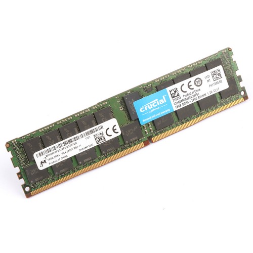 Crucial 16GB 2400MHz DDR4 ECC RDIMM PC4-19200 288-Pin CL17 2Rx4 Server Memory - Picture 2 of 23