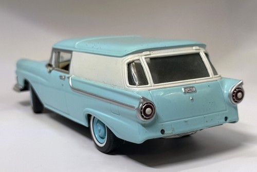 1957 Ford Courier Sedan Delivery Johnny Lightning DieCast Blue/White Model Car - Picture 9 of 19
