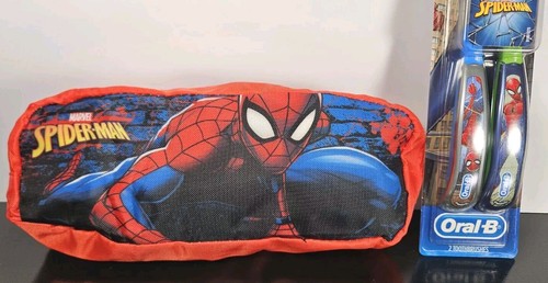Oral-B SPIDERMAN Kids Manual Toothbrush 2 Pack With Bonus Travel Storage Case - Picture 7 of 8