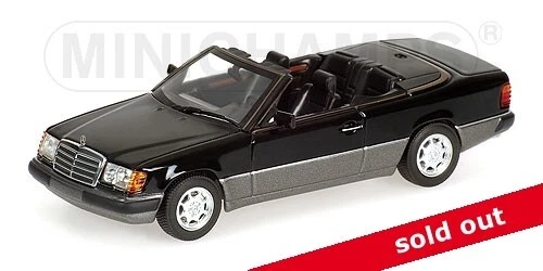 Minichamps 1/43 MERCEDES-BENZ 300 CE 24 Cabriolet 1990 400037030 Black 1 of 2016 - Immagine 3 di 4