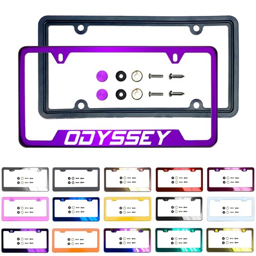 Laser Etched Customize Stainless Steel License Frame Silicone for Honda Odyssey - Picture 48 of 127