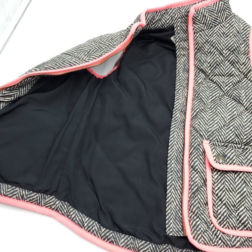 J. Crew Herringbone Quilted Down Vest Puffer Size 4/5 - Picture 7 of 9
