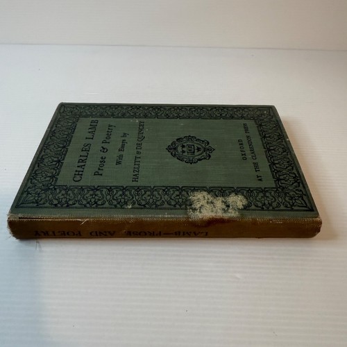 Charles Lamb Prose & Poetry Haxlitt De Quincey Essays 1924 Antique Oxford HB - Picture 3 of 14