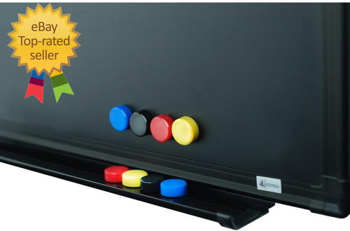 Magnetic Chalk Board 48" X 36" | Wall Mounted Chalk Black Bulletin Board with Pe - Picture 7 of 12