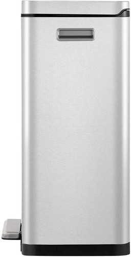 EKO X-Cube Mülleimer Abfallsammler 30 L Treteimer Edelstahl matt Mülltonne - Bild 4 von 8
