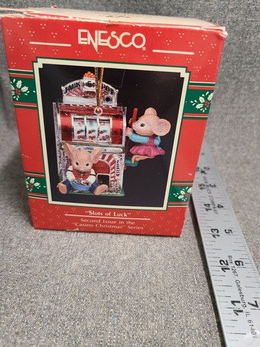 Vintage ENESCO WEIHNACHTSORNAMENT SLOTS OF GLÜCK 2. in CASINO Serie