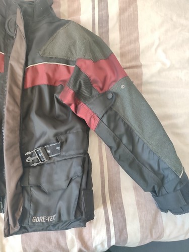 Frank Thomas Gore-Tex Armoured Motorbike Motorcycle Jacket - Size LM, Black Red - Picture 15 of 22