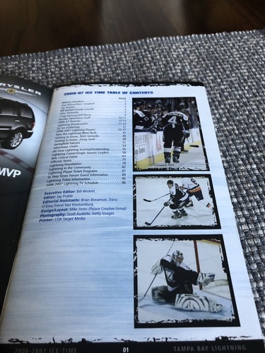 Tampa Bay Lightning 2006/07 Spielprogramm - Bild 4 von 7