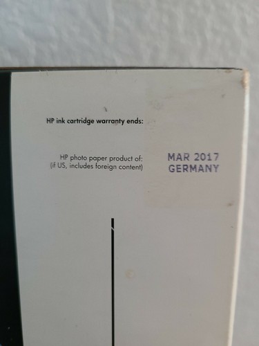 Genuine HP 02 Photo Value Pack With Six Ink Cartridges/Photo Paper EXP 2017 NEW - Picture 6 of 8