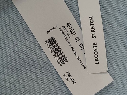 NWT Women Lacoste Sport Full Zip Blue Hoodie Sweater Sweatshirt Track 40 Sz 8 - Picture 9 of 9
