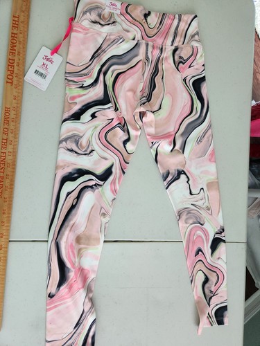 Justice Girls Lace Up Legging XL 16/18 Marble New - Picture 9 of 11