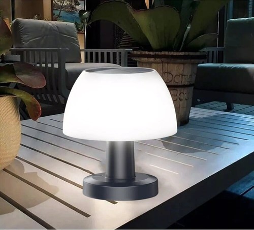Solar Table Lamp Outdoor Indoor 4 Modes LED Desk Light for Patio Garden Bedroom - Picture 10 of 10