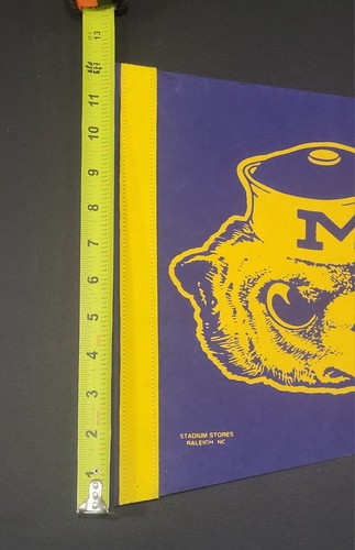 University of Michigan Wolverines Pennant Flag 30x12 - Picture 9 of 9