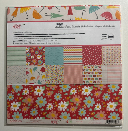 Paquete de papel Guijarros 12x12 - Variaciones - Te quiero más, entrega especial - Leer Dscrptn - Imagen 6 de 9