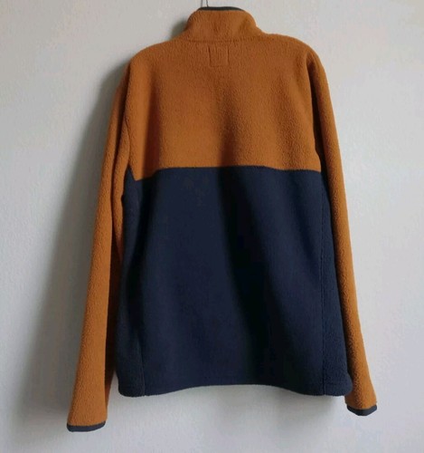 Pullover Sonoma Good For Life Arctic Fleece Cremallera Copenhague Dorado Azul Marino Hombres L - Imagen 2 de 6
