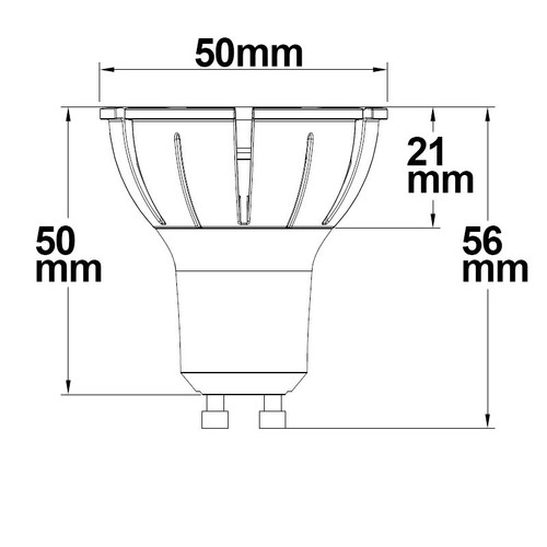 ISOLED GU10 Vollspektrum LED Strahler 7W COB 36° 3000K dimmbar - Bild 2 von 3