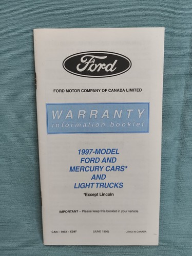 1997 Ford Crown Victoria Owner Guide Police Fleet OEM Guide - Picture 5 of 8