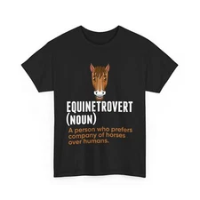 Horse Shirt, Equinetrovert Definition Horses Lovers Shirt, Horse Rider T-shirt