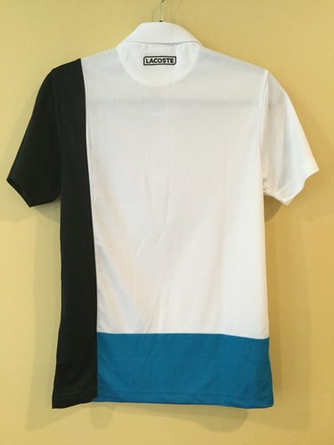 NWT Lacoste Men's Color block 100% Polyester ultra dry Tennis polo - Picture 16 of 17