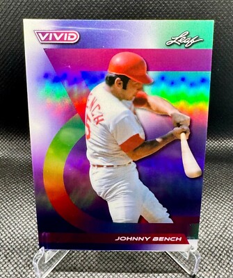 Johnny Bench /7 2024 Leaf Vivid Baseball Cincinatti Reds