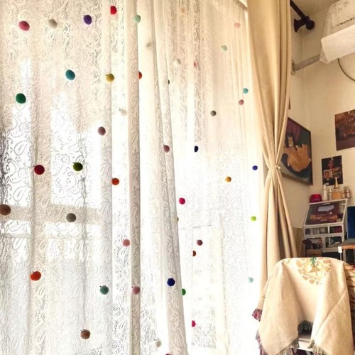 10Pcs DIY Curtain Pendant Candy Color Cartoon Accessory New Curtain Plush Ball - Picture 5 of 10