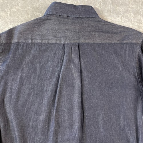 Roundtree Yorke Shirt Mens Size Small Blue Denim Chambray Casual Fall Preppy - Picture 8 of 9