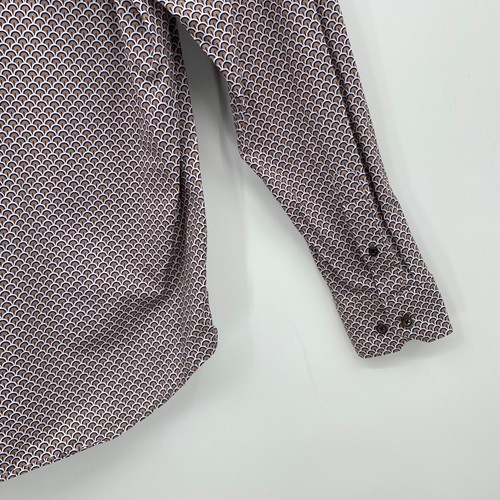 Bugatchi OoohCotton Tech Shirt Button Up Long Sleeve Multicolor Size L Mens - Picture 6 of 10