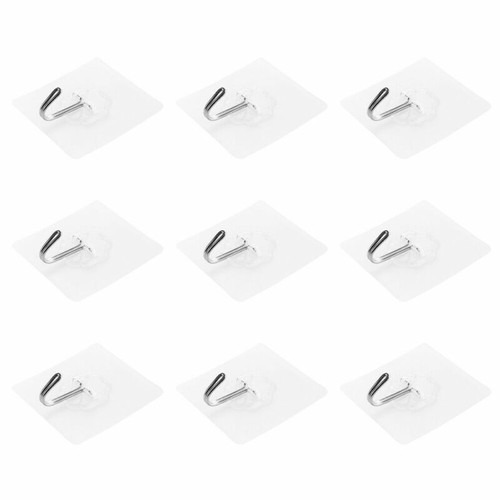 50pcs Utility Hooks Wall Hooks No Nail Heavy Duty Wall Ceiling Hangers Towel - Imagen 8 de 8