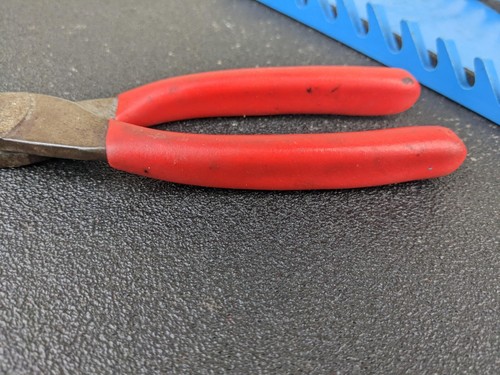 #bj641 Snap On Tools 87CF RED USA Diagonal 7" Cutter Wire Snips Dikes Power edge - Picture 20 of 20