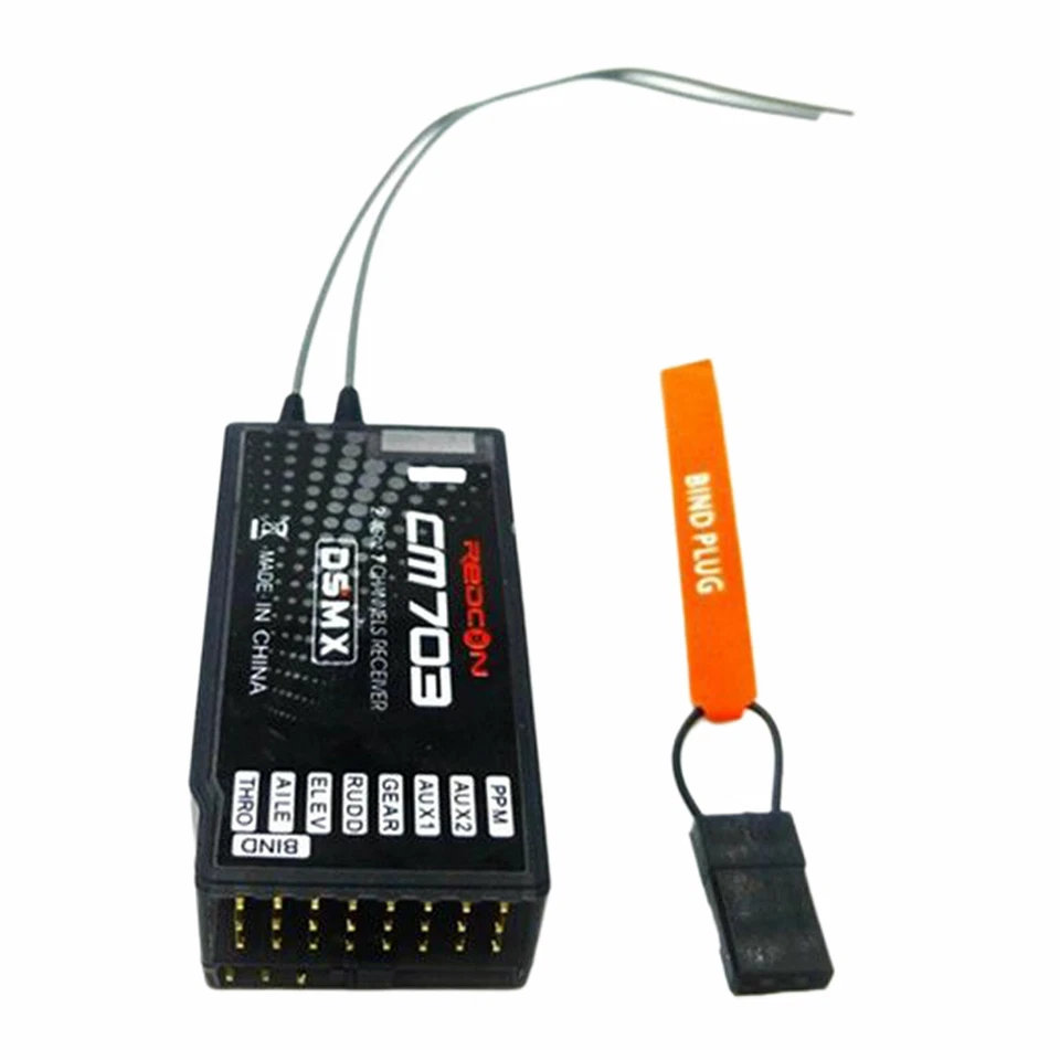 7 Kanal DSM2/DSMX Empfänger PPM kompatibel mit JR DX18 DX8 DX9 DEVO10 - Bild 3 von 4