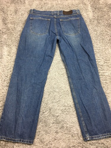 Perry Ellis America Straight Leg Jeans Mens Size 38x32 Blue Denim Cotton - Picture 11 of 13
