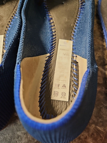 ROTHY’S “The Point” Solid Blue Women’s Size 6 Flat Shoes - Picture 7 of 14