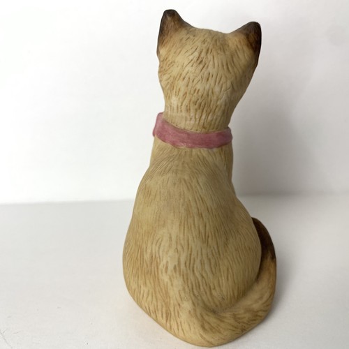 Lenox 1994 Small 3" Kitty Cat Siamese Figurine Pink Bow Vintage - Picture 4 of 9