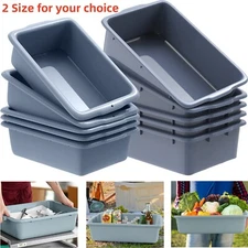 Extra Large Commercial Bus Box/Utility Tub PVC Storage Bin Dish Basin Food Tray 