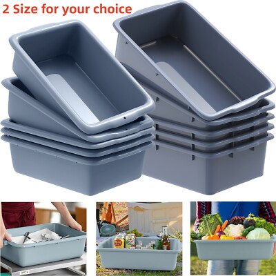 Extra Large Commercial Bus Box/Utility Tub PVC Storage Bin Dish Basin Food Tray 