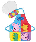 Peppa Cochone Cochon Équipe Tablier le Nom Souhaitable Set 2-Teilig P-3599