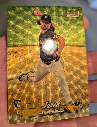 2024 Topps Stadium Club Chrome SUPERFRACTOR #'d  1/1  Jared Jones #72 Pirates RC - Picture 3 of 9