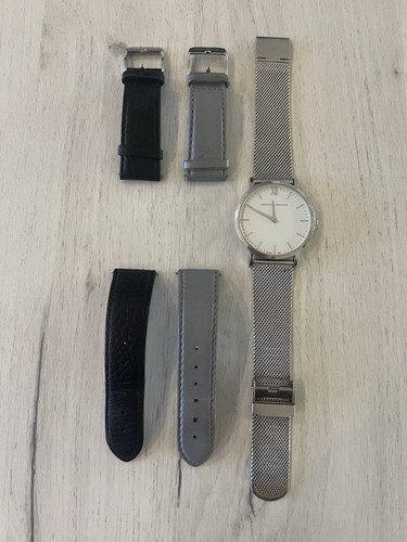 Larsson & Jennings stainless steel 40mm watch + leather straps - Picture 4 of 7