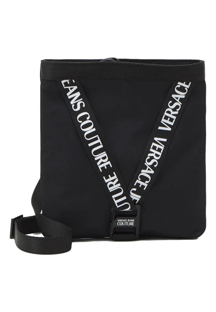 NWT VERSACE JEANS COUTURE SHOULDER BAG WITH BLACK WHITE DETAILS