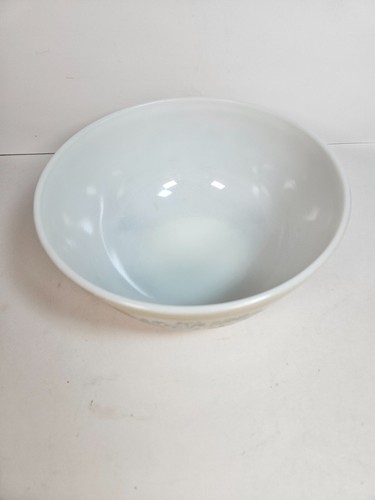 VTG PYREX 403 HOMESTEAD BLUE & TAN SPECKLED MIXING BOWL 2 1/2 QT NESTING - Picture 5 of 7