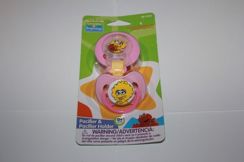 Sesame Street Beginnings Pacifier & Holder, Elmo, Big Bird, or Cookie Monster - Picture 12 of 16