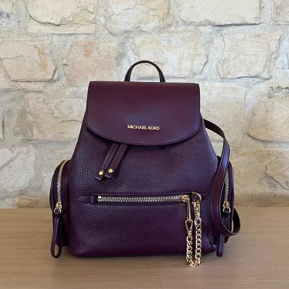 Michael kors jet set backpack purple deals
