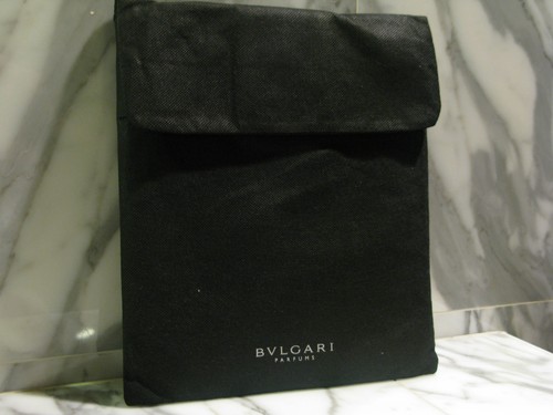 Bvlgari Perfumes Unisex Negro iPad/Tablet/Ebook Bolsa. Nuevo. Auténtico. - Imagen 6 de 6